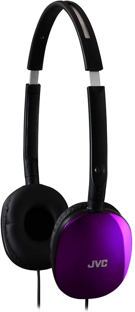 JVC Violet Flat and Foldable Colorful Flats On Ear Headphone