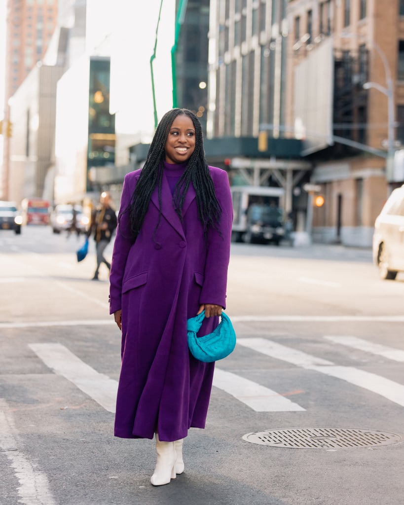 Winter Work Outfits With Pops of Color