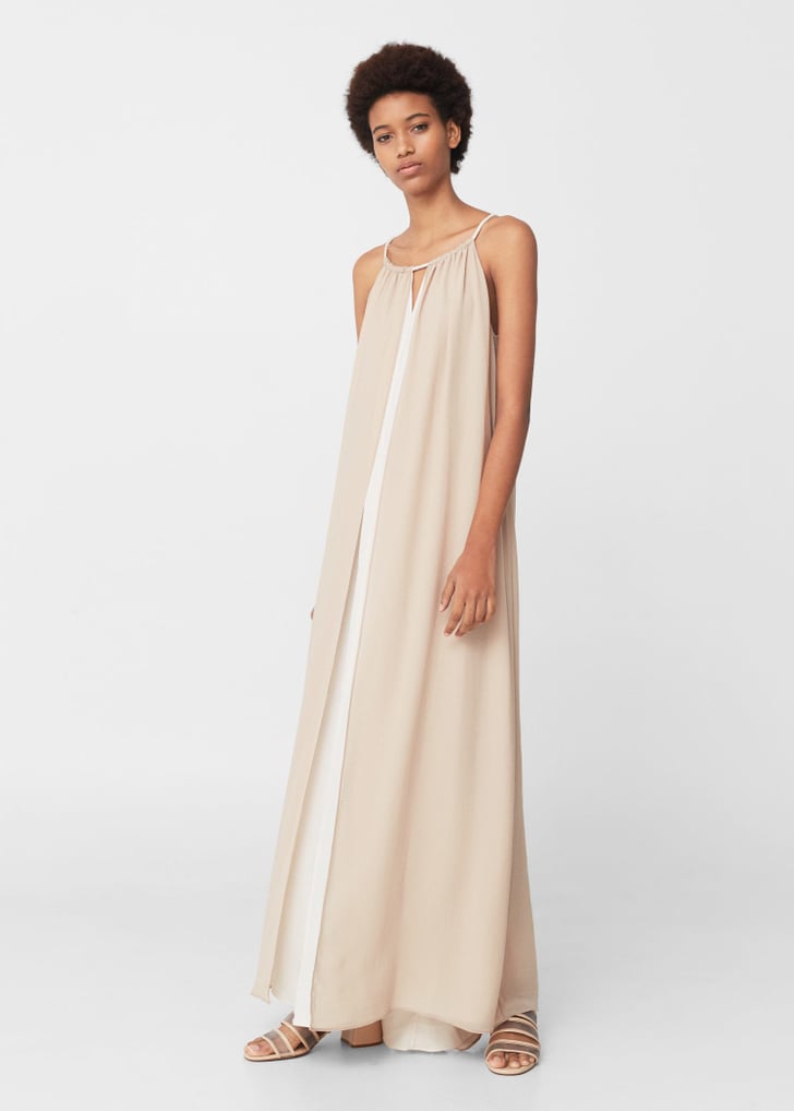 long double layer gown