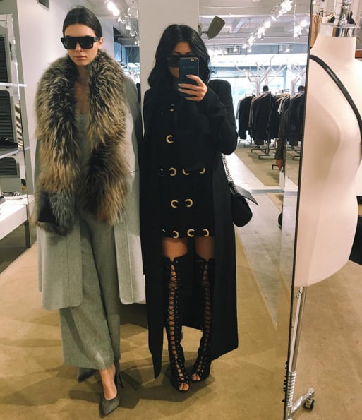 Kendall and Kylie Jenner on Instagram