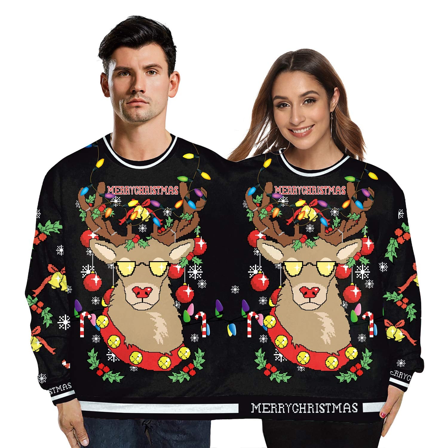 his and hers matching christmas sweaters