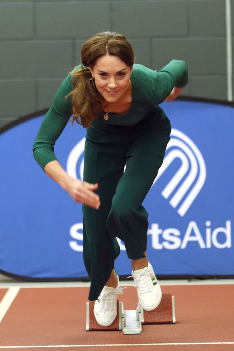 Kate Middleton Wearing Sneakers at a SportsAid Stars Event in London