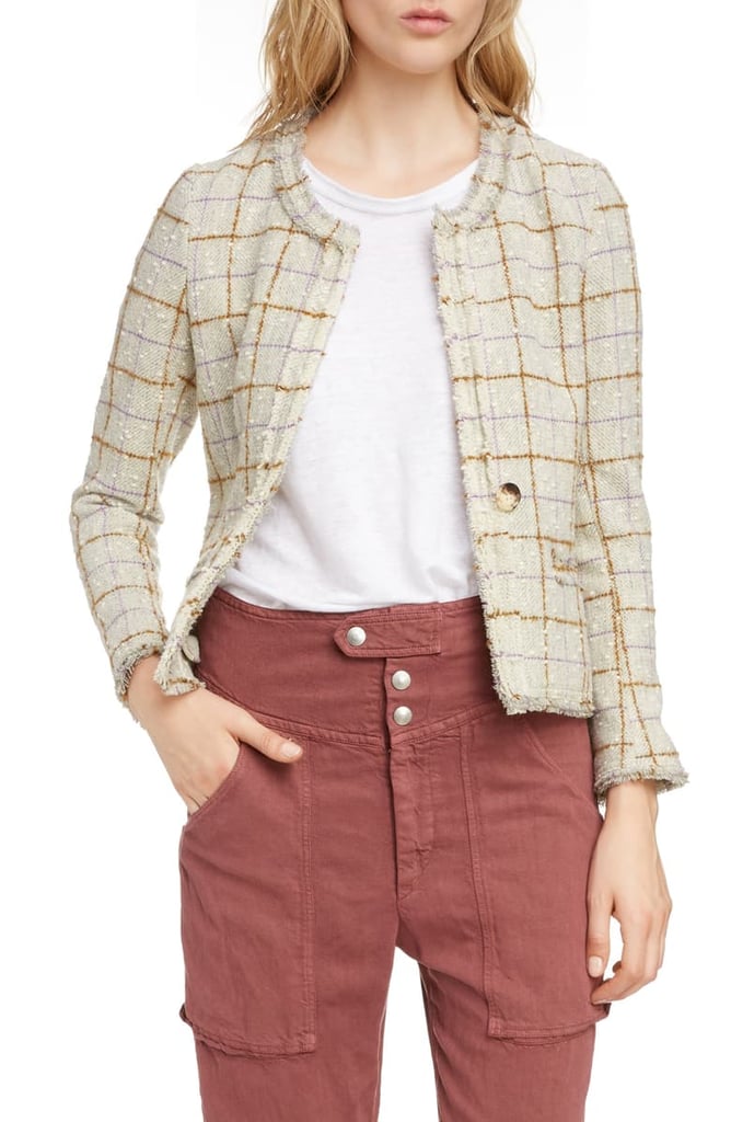 Isabel Marant Étoile Lyra Check Wool Blend Jacket