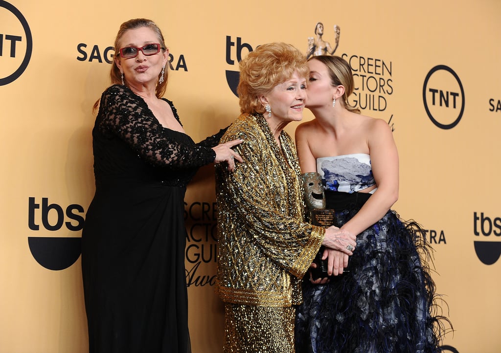 Billie Lourd, Carrie Fisher, Debbie Reynolds at SAG Awards