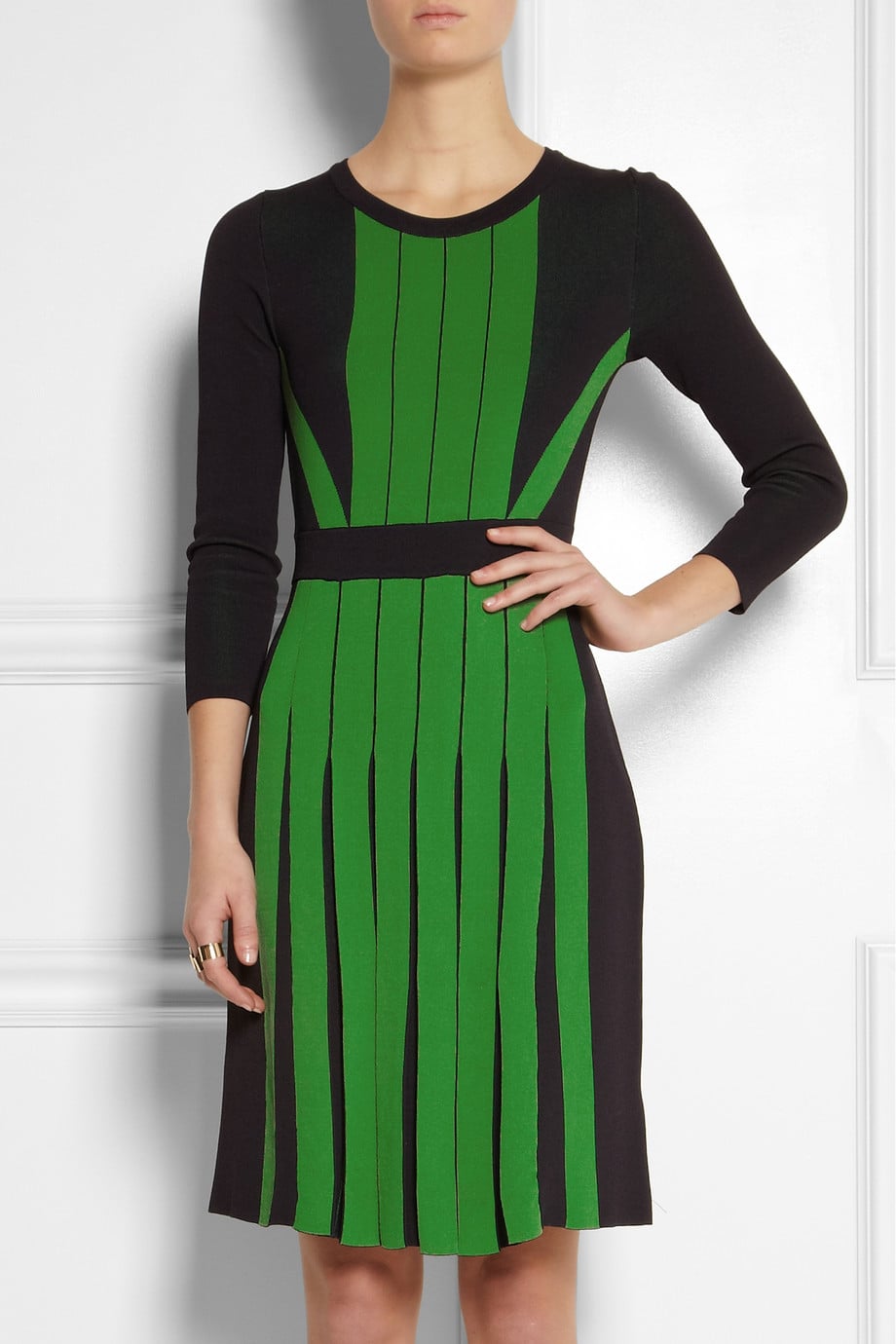 Michael Michael Kors Pleated Green Dress | Review | POPSUGAR Fashion
