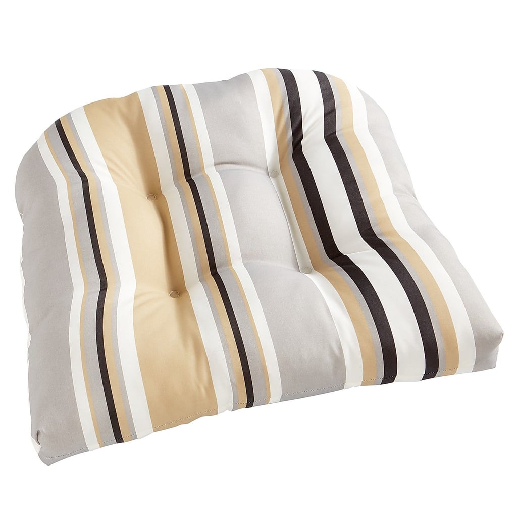 Standard Contour Chair Cushion in Natural Multi Stripe