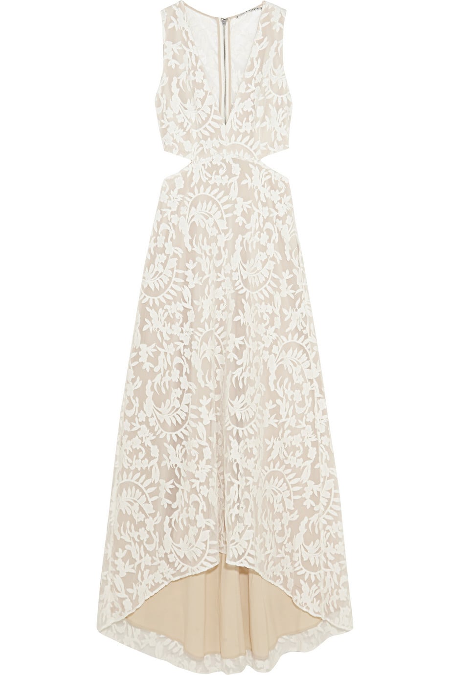 alice olivia white dress