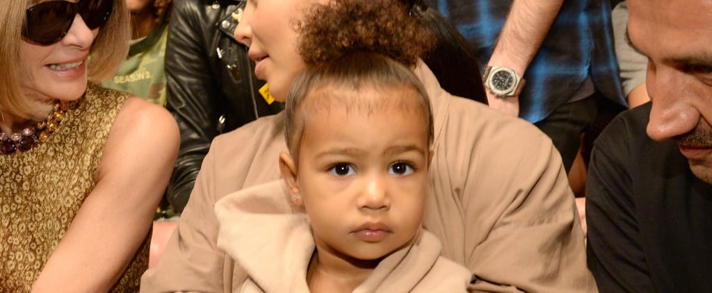 North West Wearing Kylie Jenner Lip Kit