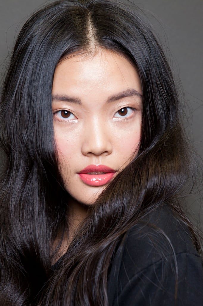 Glossy Lips And Pastel Blush From Kristina Ti Spring 2015 The
