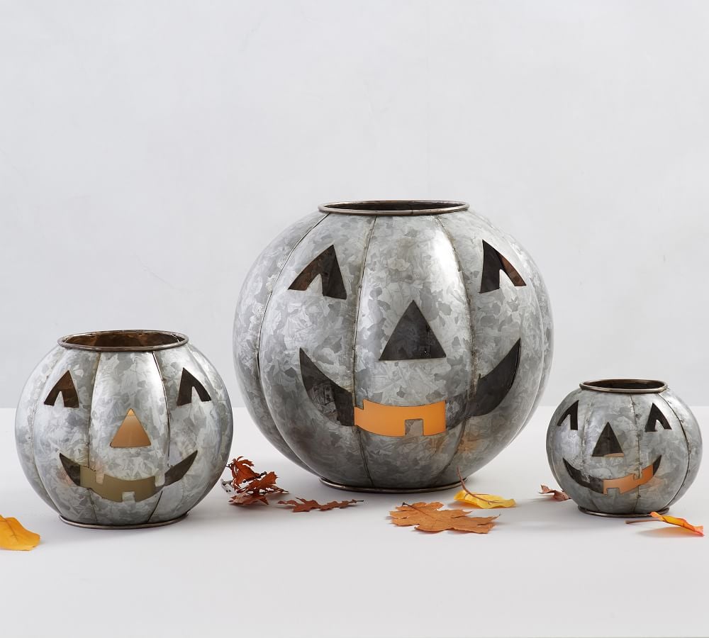 Pottery Barn Metal Jack-O-Lantern