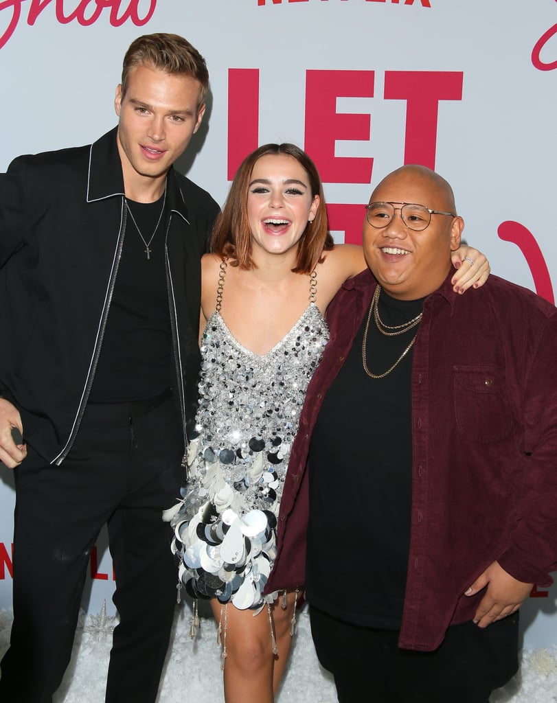 Matthew Noszka, Kiernan Shipka, and Jacob Batalon at the Let It Snow Premiere