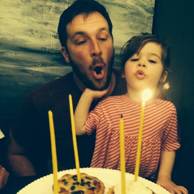Harper Smith joined her dad in blowing out the candles on his birthday.
Source: Instagram tathiessen