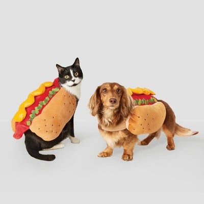 Hot Dog Dog and Cat Costume