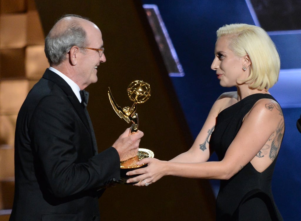 Lady Gaga Presenting at the Emmy Awards 2015 | POPSUGAR Celebrity