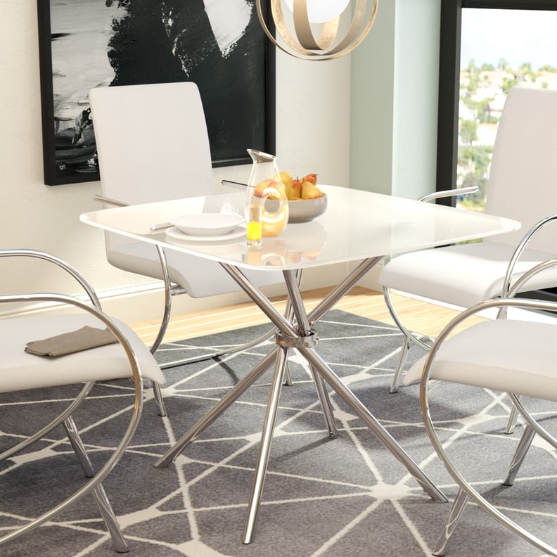 For a Geometric Statement: Orren Ellis Mahaney Dining Table Set