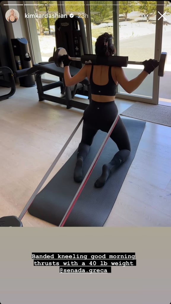 Kim Kardashian's Weightlifting Workout Routine