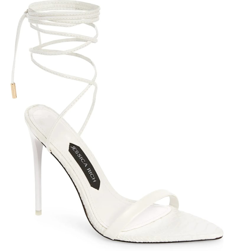White Sandals: Jessica Rich Ankle Strap Sandal