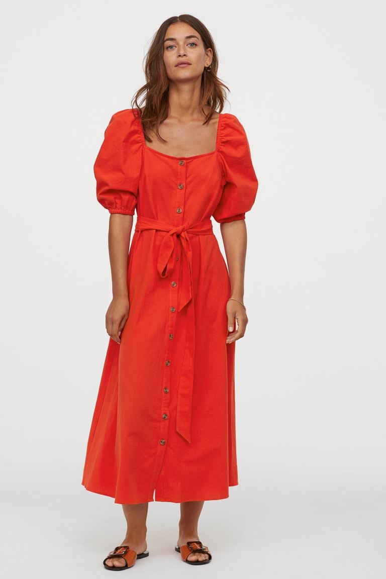 Hxxm creped cotton dress clearance