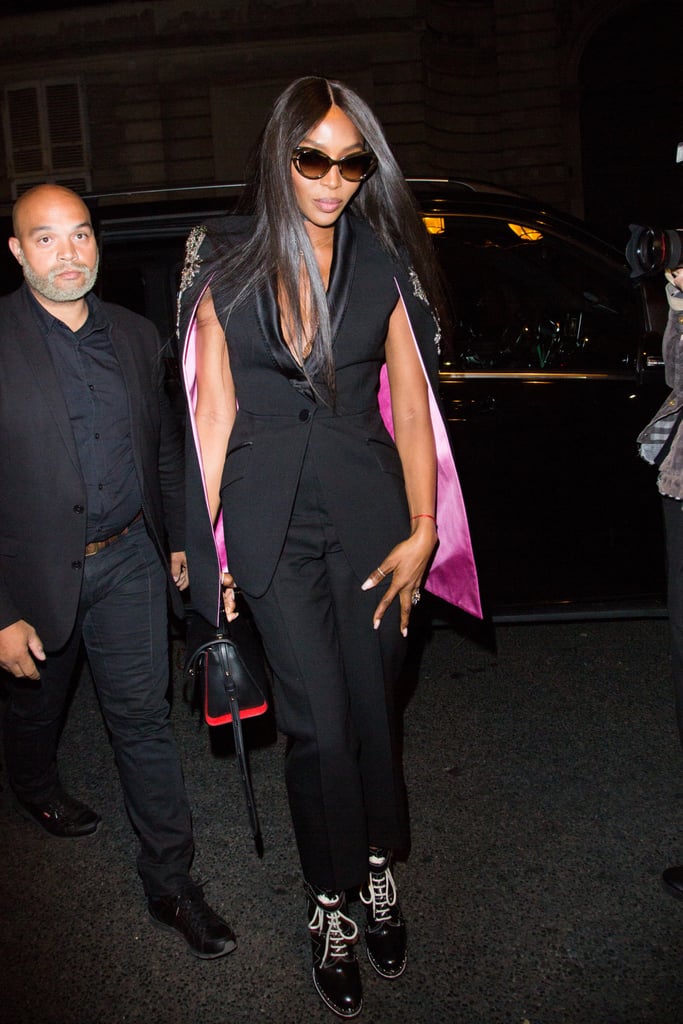 Naomi Campbell Wears Alexander McQueen The Story Bag