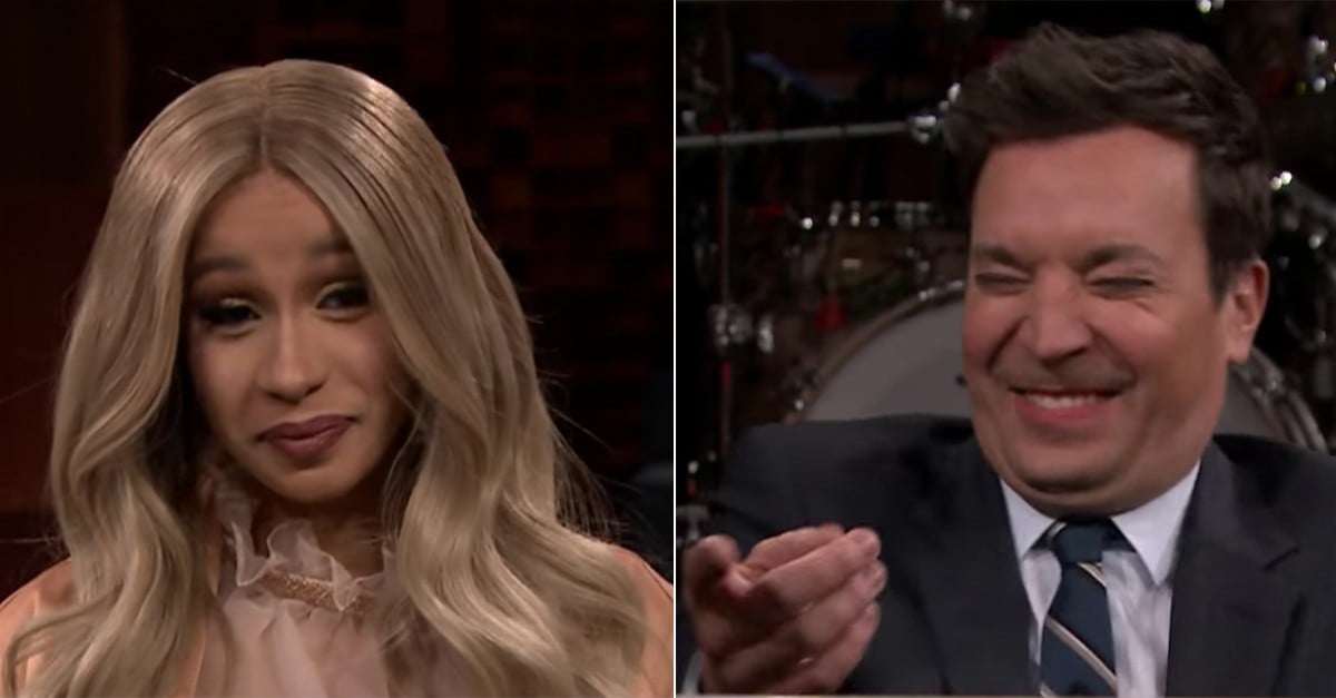 Cardi B and Jimmy Fallon Play Box of Lies Video POPSUGAR Celebrity