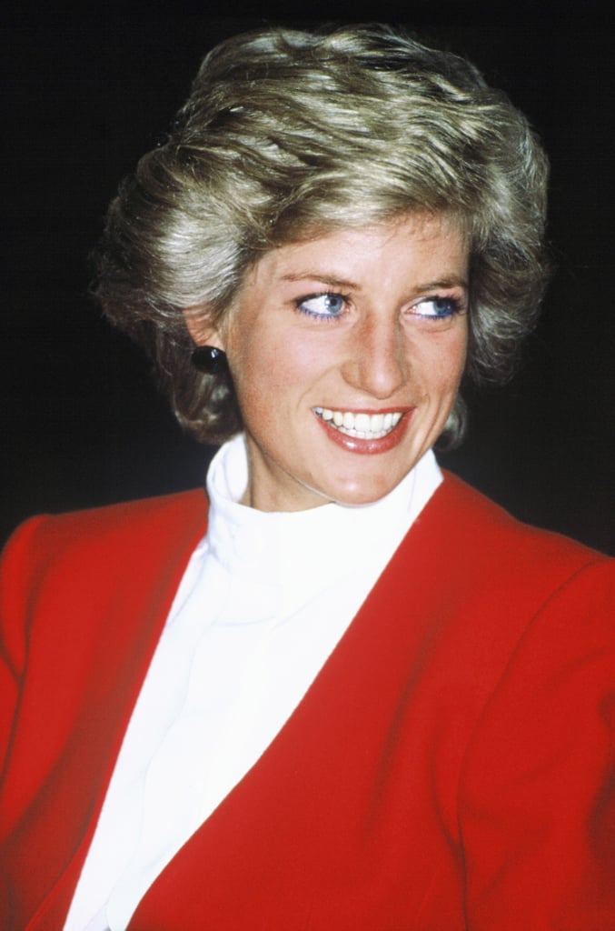 Princess Diana Wearing Blue Eyeliner in 1989