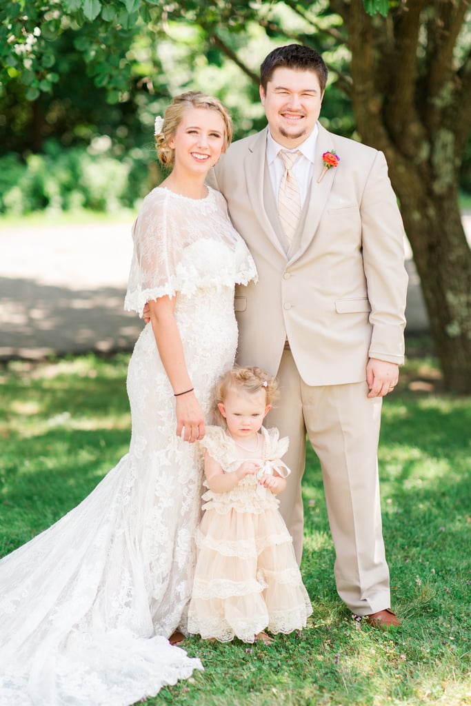 Photos of a Bride Wears Toddler During Her Wedding