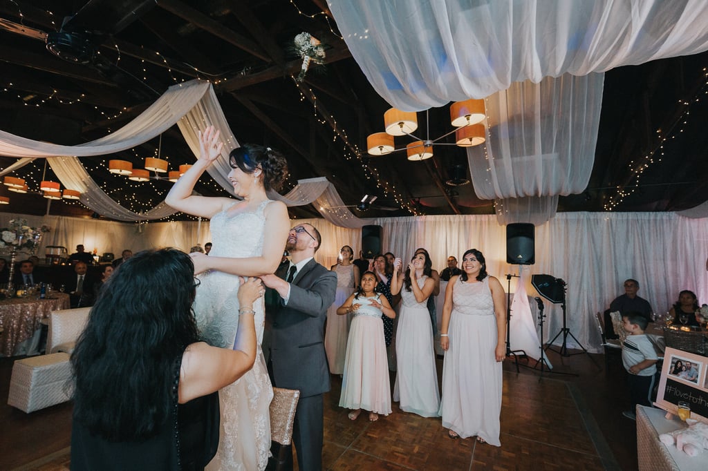 Elegant Wedding Reception With Blush and Gray Colors