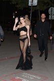 Halsey Steps Out In a Totally Sheer Skirt and Black Thong at Beyoncé’s Paris Fashion Week Party