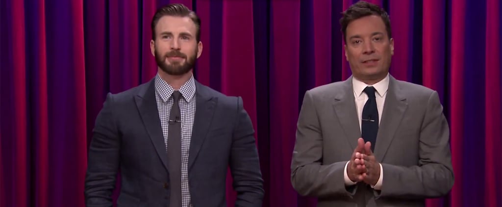 Chris Evans and Jimmy Fallon Play Flip Cup on Tonight Show