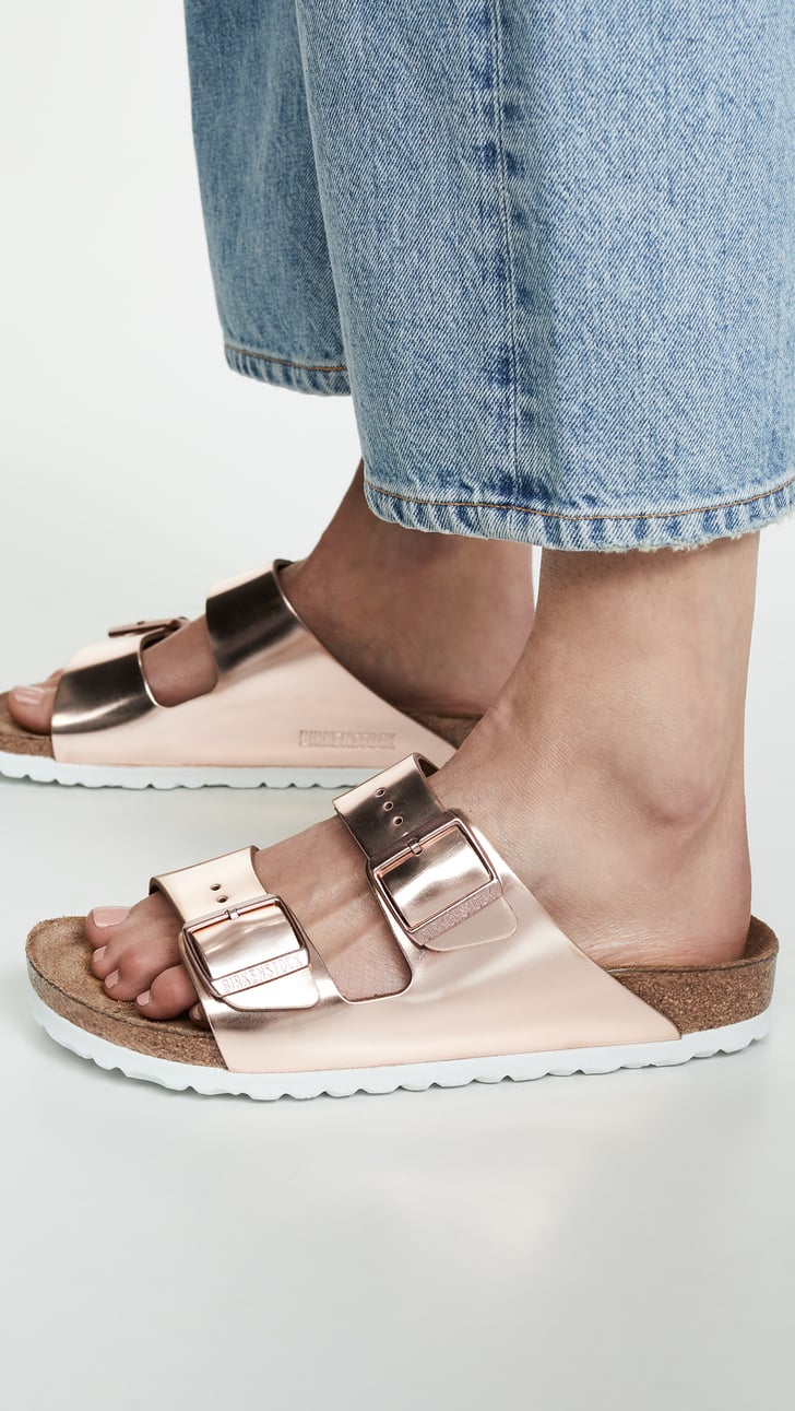 To Wear Around the House: Birkenstock Arizona Soft Sandals | 21 Gold Gifts So Stunning, You'll Have a Hard Time Not Keeping Them to Yourself | POPSUGAR Fashion Photo 14