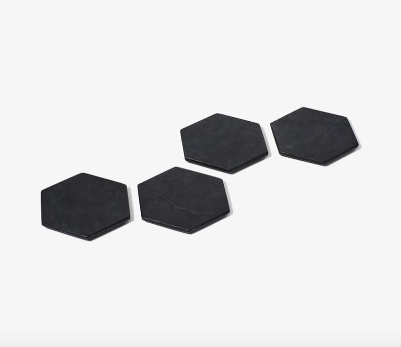 To Prevent Rings: Snowe Marble Coasters Set