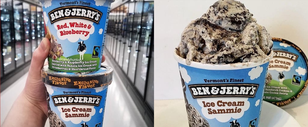 Ben and Jerry's Red White and Blueberry and Ice Cream Sammie
