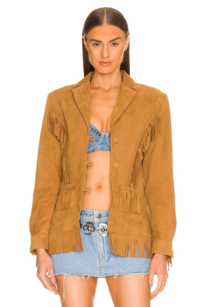 A Suede Jacket: Dundas x Revolve Lee Fringe Leather Jacket