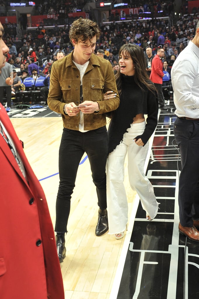 Camila Cabello and Shawn Mendes Kissing at LA Clippers Game