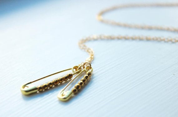 Safety Pin Necklace