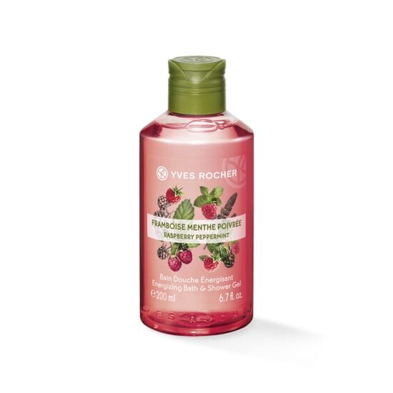 Body Wash: Yves Rocher Energizing Bath and Shower Gel — Raspberry Peppermint