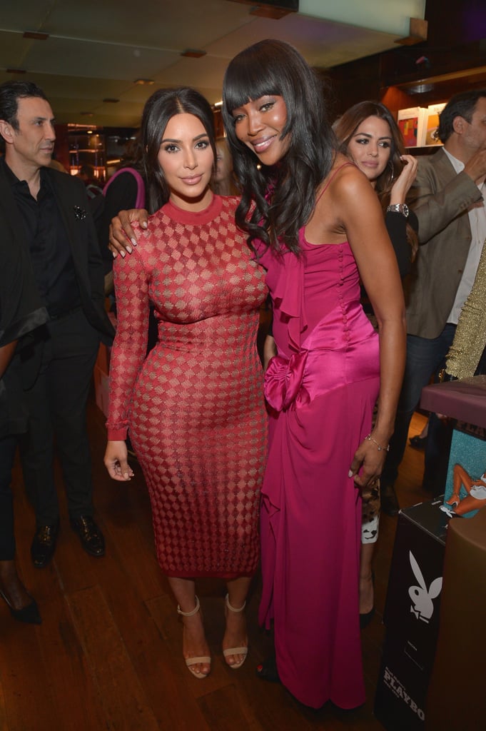 She wore a custom red Balmain dress for Naomi Campbell's book launch in 2016.