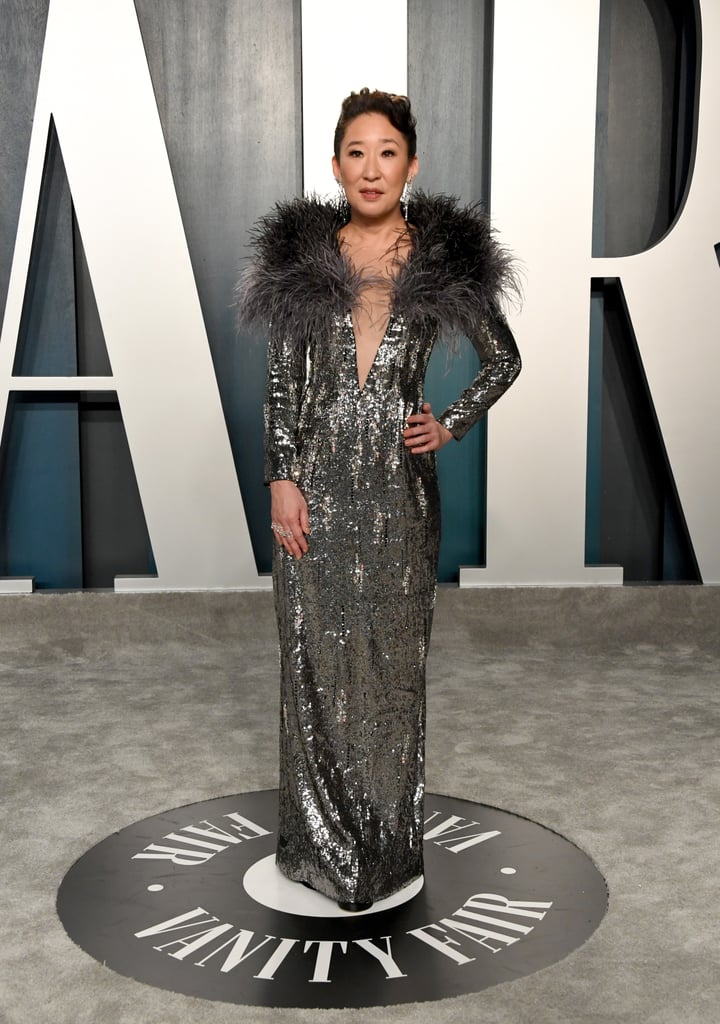 Sandra Oh at the Vanity Fair Oscars Afterparty 2020