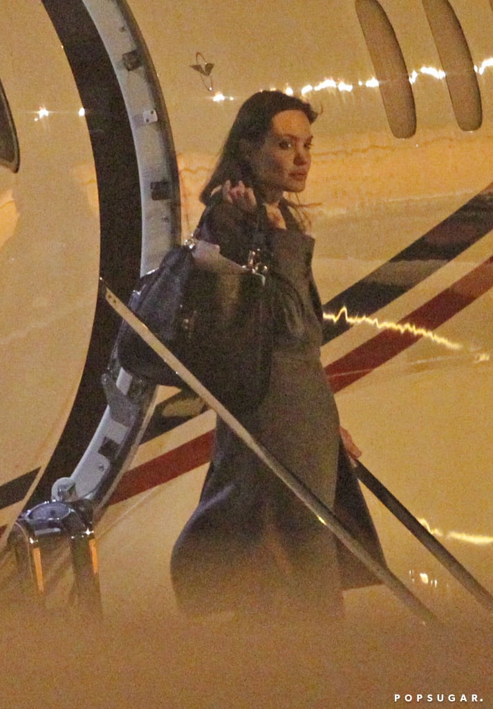 Brad Pitt and Angelina Jolie Land in London | Pictures