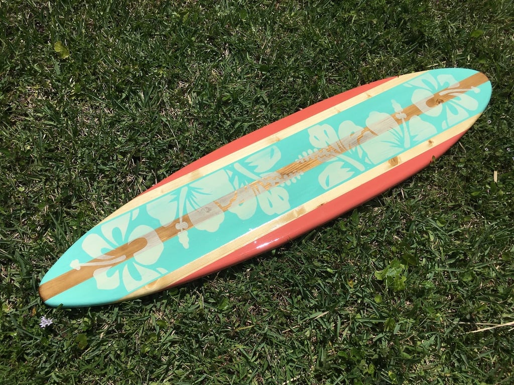 Decosurf Sea Coral Classic Vintage Style Surfboard
