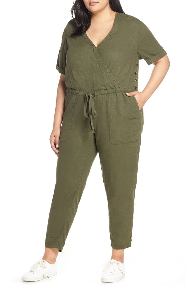 Caslon Faux Wrap Jumpsuit