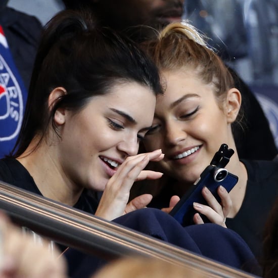 Gigi Hadid and Kendall Jenner Take Selfies at a Soccer Game