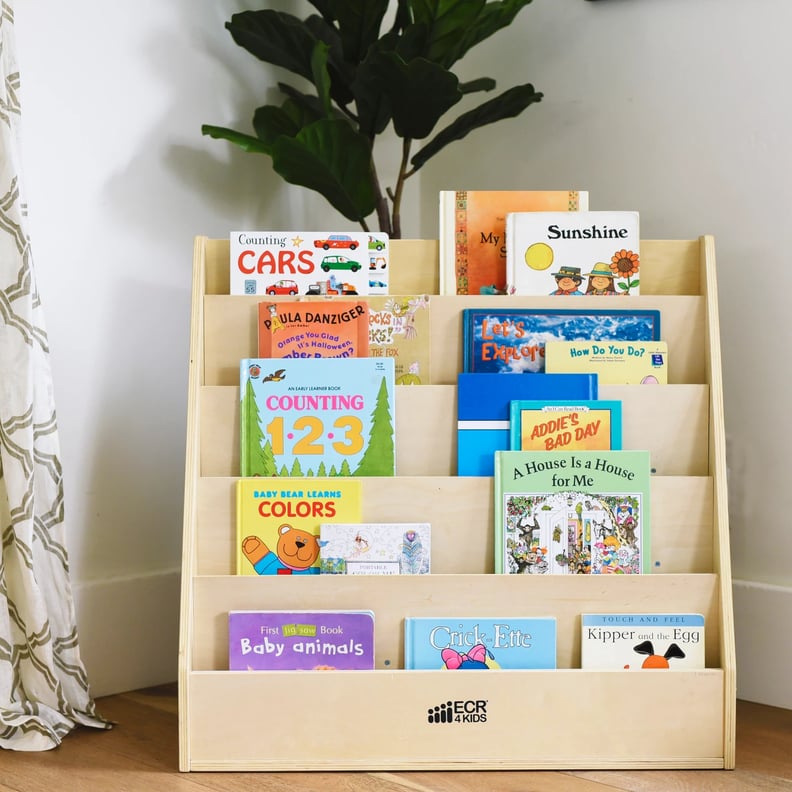 ECR4Kids Birch 5-Shelf Book Display Stand