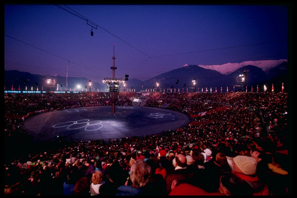 In 1992, there was a round outdoor arena in Albertville, France.