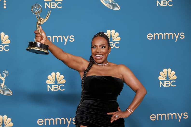 Sheryl Lee Ralph with her Emmy Award for Outstanding Supporting Actress in a Comedy Series at the 2022 Emmys.