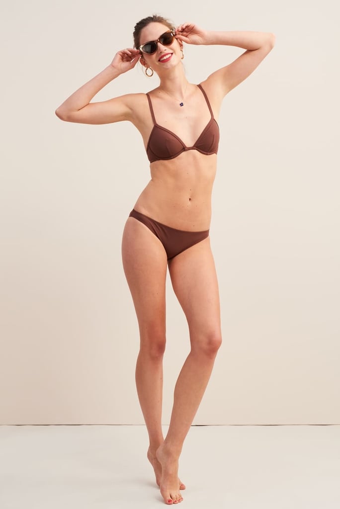 Sweet chocolate brown, as seen here in the Gisele style (€95), is one of those colours that almost anyone can pull off.