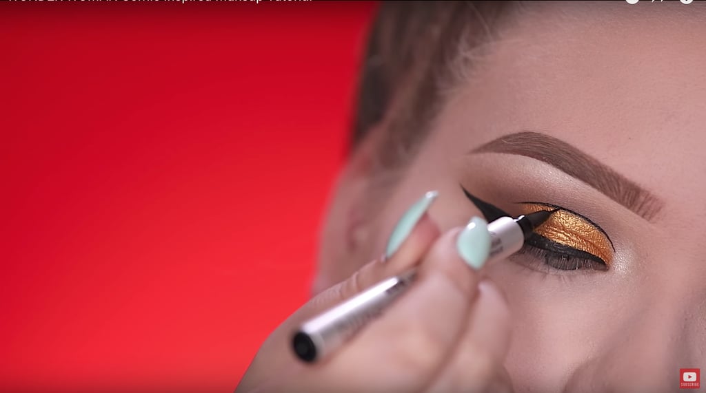 Create a comic-inspired cut crease.