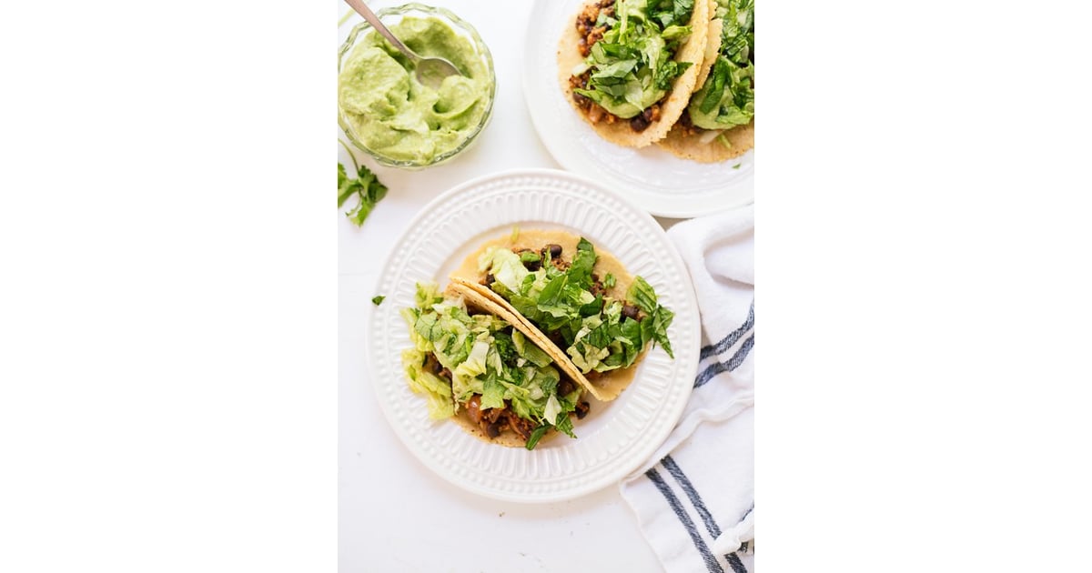 Quinoa Black Bean Tacos Filling Vegetarian Recipes POPSUGAR Fitness