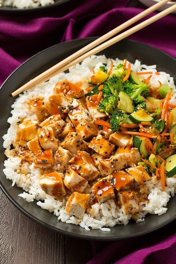 Teriyaki Grilled Chicken and Veggies