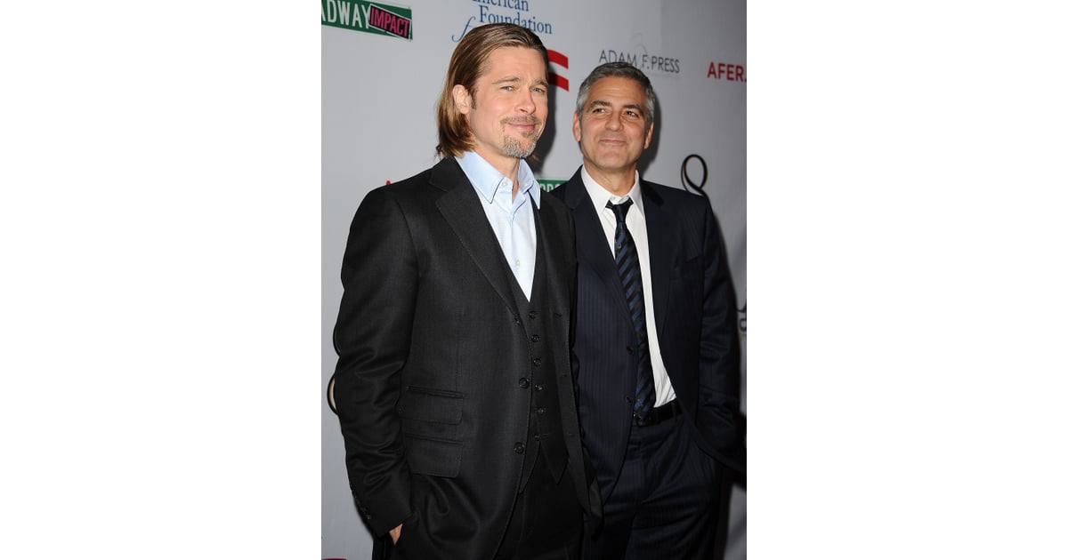 Brad Pitt And George Clooney Friendship Pictures Popsugar Celebrity Photo 23